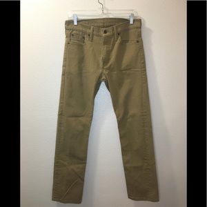 Men’s Levi’s 513 straight jeans (30x32) (Tan)